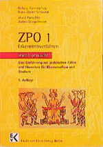 ISBN 9783874401791: ZPO 1, Erkenntnisverfahren leicht gemacht