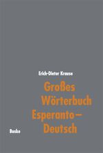 Krause, Erich D: Grosses Wörterbuch Espe