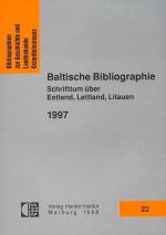 ISBN 9783879692712: Baltische Bibliographie 1997 – Schrifttum über Estland, Lettland, Litauen