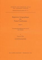 ISBN 9783882264845: Repertoire Gegraphique des Textes Cuneiformes. Bd.11 / Les noms geographiques des sources suso / Francois Vallat (u. a.) / Taschenbuch / Tübinger Atlas des Vorderen Orients (TAVO) / Französisch