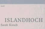 ISBN 9783882438338: Islandhoch : [Tagebruchstücke].