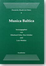 ISBN 9783883457246: Musica Baltica - Interregionale musikkulturelle Beziehungen im Ostseeraum. Konferenzbericht Greifswald-Gdansk 28. November bis 3. Dezember 1993