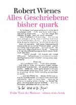 Alles Geschriebene bisher quark