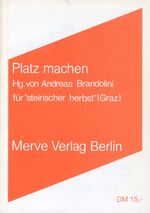 ISBN 9783883960791: Platz machen