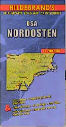 USA: Nordost – 1:700000. Stadtpläne: Washington, Baltimore, Pittsburgh, Philadelphia, Buffalo, Niagara Falls, New York, Manhattan. Auf Ansprüche von Urlaubsreisenden abgestimmt