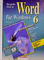 ISBN 9783890116297: Das große Buch zu Word für Windows 6