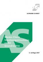 ISBN 9783894769444: Memo-Check Staatsorganisationsrecht Grundrechte