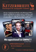 ISBN 9783894843120: Wie oppositionell ist COMPACT? | Ketzerbriefe 249 - Flaschenpost für unangepaßte Gedanken | Patrick Cassel (u. a.) | Taschenbuch | Ketzerbriefe | Deutsch | 2025 | AHRIMAN-Verlag GmbH