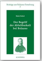 ISBN 9783896650085: Der Begriff der Ableitbarkeit bei Bolzano