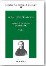 ISBN 9783896652461: Bernard Bolzanos Bibliothek, Teil I