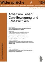 ISBN 9783896919946: Arbeit am Leben: Care-Bewegung und Care-Politiken