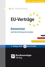 ISBN 9783898177023: EU-Verträge – Kommentar nach dem Vertrag von Lissabon