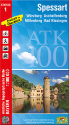 ISBN 9783899336870: ATK100-1 Spessart (Amtliche Topographische Karte 1:100000) – Würzburg, Aschaffenburg, Miltenberg, Bad Kissingen