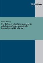 ISBN 9783899714388: Das Berliner Evaluationsinstrument fuer selbsteingeschaetzte studentische Kompetenzen (BEvaKomp)