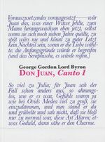 ISBN 9783906273204: DON JUAN, CANTO I - Ins Deutsche übertragen und parodiert von Günter Plessow