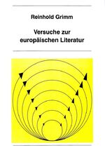 ISBN 9783906750507: Versuche zur europäischen Literatur