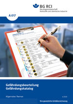 ISBN 9783920506388: A 017 - Gefährdungsbeurteilung - Gefährdungskatalog - Allgemeine Themen