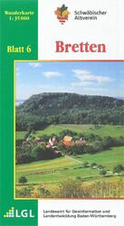 ISBN 9783920801735: Bretten: Wanderkarte 1:35.000 (Karte des Schwäbischen Albvereins, Band 6)