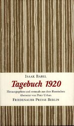 ISBN 9783921592595: Tagebuch 1920 - Ein Winterbuch