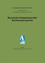 ISBN 9783921635865: Bayerisches Hauptstaatsarchiv. Reichskammergericht – Nr. 4492-5084 (Buchstabe H, Teil 1)