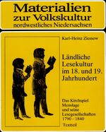 ISBN 9783923675135: Ländliche Lesekultur im 18. und 19. Jahrhundert – Das Kirchspiel Menslage und seine Lesegesellschaften 1790 bis 1840