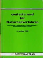 ISBN 9783925367793: Contacta-med für Naturheilverfahren