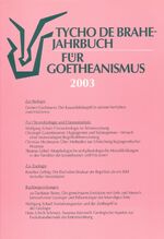 Tycho de Brahe-Jahrbuch für Goetheanismus / Tycho de Brahe-Jahrbuch für Goetheanismus – 2003