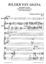 ISBN 9783926677068: Wolfgang Steffen: Bilder von Aigina. Dreiteiliger Zyklus für Bariton und Klavier op. 69. (aus: "Geschriebene Häuser" Gedichte: Dieter Straub. Materialmontage und Radierung : Siegfried Kühl.