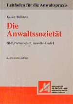 ISBN 9783927935716: Die Anwaltssozietät