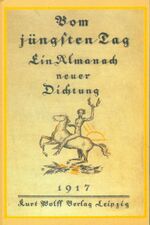 ISBN 9783928833196: Vom jüngsten Tag – Ein Almanach neuer Dichtung