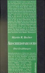 ISBN 9783929232752: Abschiedsparcours – Drei Geschichten vom Stürzen