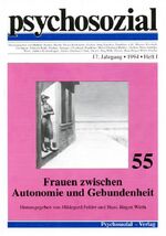 ISBN 9783930096275: Psychosozial, 17. Jg. 1994, Heft 1 Frauen zwischen Autonomie und Gebundenheit