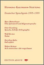 ISBN 9783931264130: Jahrbuch der Henning-Kaufmann-Stiftung 1995-1999 - Deutscher Sprachpreis 1995-1999