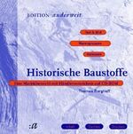 ISBN 9783931824068: Historische Baustoffe,, 1 CD-ROM Eine Marktübersicht mit Händlerverzeichnis. Text & Bild, 150 Warengruppen, Adressen. Mit Datenexport-Funktion. Für Windows ab 3.11.