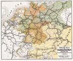 DEUTSCHLAND 1862/1863. Officielle Karte der Eisenbahnen Deutschlands und der angrenzenden Länder (Plano) – Eisenbahn-Reisekarte | Eisenbahn-Streckenkarte | Eisenbahnlinien | Eisenbahnkarte | Eisenbahnstreckenkarte