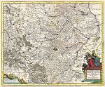 Karte des Landes Thüringen 1690 - Landgraviatus Thuringia. In omnes suos Comitatus. Reprint