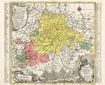 Praefecturae Altenburgensis et Ronneburgensis earumque vicinia serenissimo duci Saxo Gothano parentes geographicà tabula - cum privilegio S. Reg. Pol. et Elect. Saxon