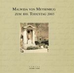 ISBN 9783934377684: 8. Jahrbuch der Malwida von Meysenbug-Gesellschaft. Malwida von Meysenbug zum 100. Todestag 2003.