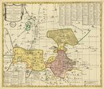 Accurate geographische Delineation derer zum Fürstenthum Querfurth gehörigen zwey Aemmter Dahme und Iüterbog mit allen angrenzenden Staedten, Flecken und Dorffschafften