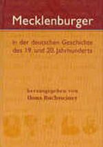 ISBN 9783935319225: Mecklenburger in der deutschen Geschichte des 19. und 20. Jahrhunderts