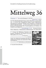 ISBN 9783936096378: Arbeitslosigkeitsforschung - Mittelweg 36, Zeitschrift des Hamburger Instituts für Sozialforschung, Heft 2/2008