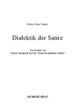 ISBN 9783936231649: Dialektik der Satire - Zur Komik von Robert Gernhardt und der "Neuen Frankfurter Schule"