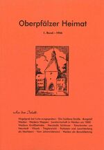 ISBN 9783937117270: Oberpfälzer Heimat / Oberpfälzer Heimat 1-1956 – Reprint der Erstausgabe von 1956