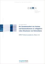 ISBN 9783937459837: Die Zusammenarbeit von Juristen und Kommunikatioren in erfolgskritischen Situationen von Unternehmen