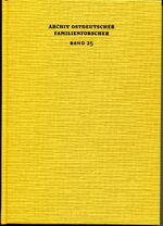 ISBN 9783939271109: Archiv ostdeutscher Familienforscher Band 25