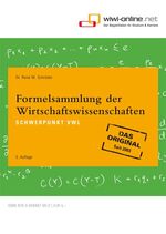 ISBN 9783939467052: Formelsammlung der Wirtschaftswissenschaften VWL