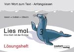 ISBN 9783939965848: Lies mal 3 - Das Heft mit der Robbe - Lösungsheft