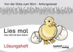 ISBN 9783939965893: Lies mal - Das Heft mit dem Küken - Lösungsheft