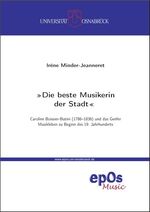 ISBN 9783940255365: 'Die beste Musikerin der Stadt' – Caroline Boissier-Butini (1786-1836) und das Genfer Musikleben zu Beginn des 19. Jahrhundert