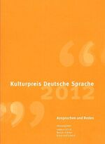 ISBN 9783942409292: Kulturpreis Deutsche Sprache 2012